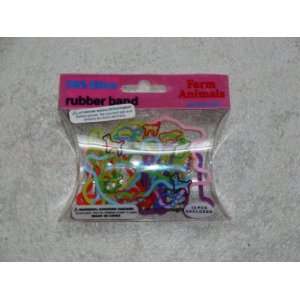  Farm Animals Rubber Bands 12 Pack: Office Products
