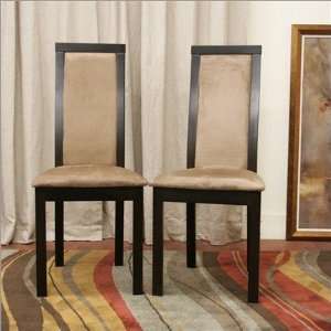  Baxton Studio Pollard Modern Dining Chair in Dark Brown 
