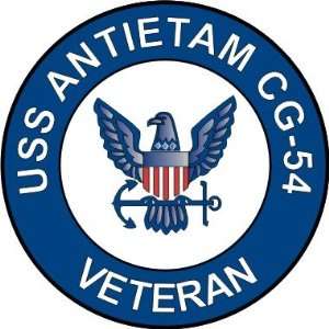  US Navy USS Antietam CG 54 Ship Veteran Decal Sticker 3.8 