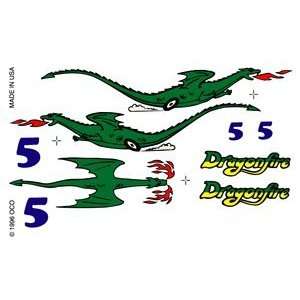  PineCar Derby Racers Dry Transfer Decals DragonFire Toys 