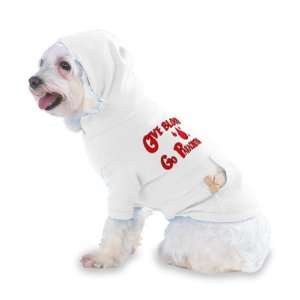  Give Blood Go Parachuting Hooded T Shirt for Dog or Cat X 