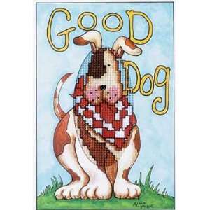  Good Dog with Mat Counted Cross Stitch Kit Office 