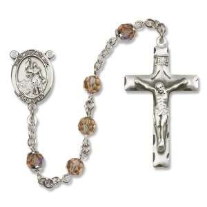  St. Joan of Arc Topaz Rosary Jewelry