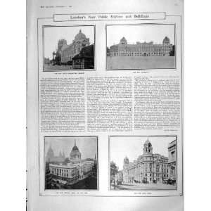  1906 LONDON PUBLIC WAR OFFICES BUILDINGS SESSION HOUSE 