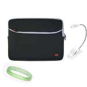  Black  Kindle DX Carrying Sleeve With Extra Pocket 