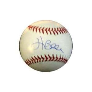 Hank Blalock Signed Baseball   Autographed Baseballs  