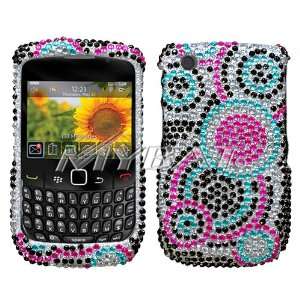  Blackberry 8520 Bubble Diamante Protector Cover 