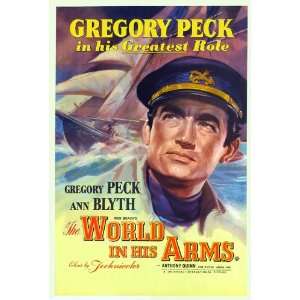   World in His Arms Poster UK 27x40 Gregory Peck Ann Blyth Anthony Quinn