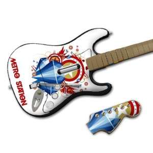   Rock Band Wireless Guitar  Metro Station  Captain America Skin