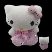 HELLO KITTY Diamond Dress 6.5 Plush Toy Doll Pink  