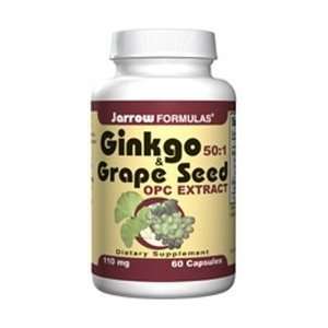  Ginkgo & Grape Seed 60 Caps 110 mg By Jarrow Formulas 