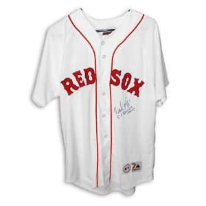 Wade Boggs Boston Red Sox Autographed White Jersey with 5x Batting 