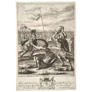   Greetings Card Wenceslaus Hollar   Aeneas and Diomedes