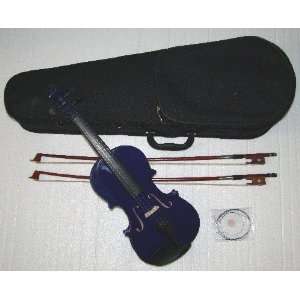   WITH CASE + 2 BOWS + 2 SETS OF STRINGS + ROSIN Musical Instruments