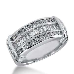 18k Gold Diamond Anniversary Wedding Ring 28 Round Brilliant, 12 