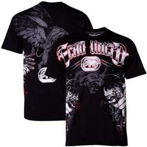  Ecko Unlimited Black Cyber Rhinos Premium T Shirt: Sports 