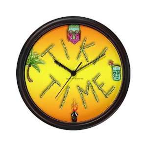 Tiki Time Tiki Wall Clock by 