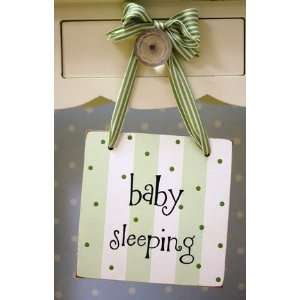 Baby Sleeping Green Doorknob Hanger Baby