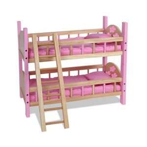  Dreamtime Baby: Doll Pink Bunk Beds: Toys & Games