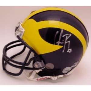 com Autographed Chris Perry Mini Helmet   Michigan   Autographed NFL 