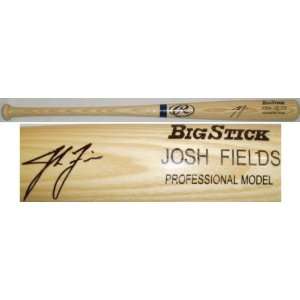  Josh Fields Signed Rawlings Blonde Big Stick Name Engraved 