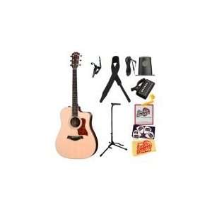  Acoustic Electric Guitar Bundle with 10 Foot Instrument Cable, Tuner 