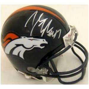   autographed Football Mini Helmet (Denver Broncos): Everything Else