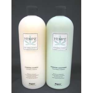  Hempz Hydrating Shampoo and Conditioner Liter Set (33.8 Fl 