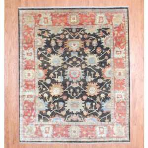  Herat Oriental 82 x 10 Indo Oushak Hand knotted Brown Wool Rug 