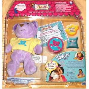  Lil Luvables Secret Message Talkin Bear   Lavender Toys 