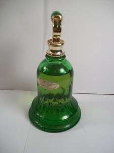 Avon Green Bell Bottle with Sweet Honesty Cologne  