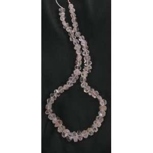  GORGEOUS MORGANITE FACETED SIDE DRILLED BEADS 