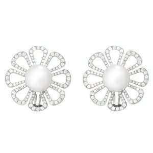 Paul Morelli Flower Power Pearl & Diamond Earrings 