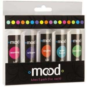 Bundle Mood Lube 5 Pack and 2 pack of Pink Silicone Lubricant 3.3 oz