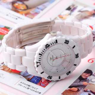 HOTARU Jelly White Mens Ladies Plastic Quartz Watch  