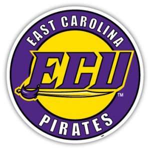  East Carolina Pirates 12 Car Magnet