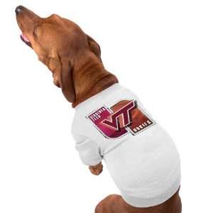  Virginia Tech Hokies Performance Pet T Shirt   White 