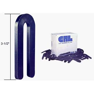 CRL Black 1/4 x 3 1/2 Plastic Horseshoe Shims   100 Pack