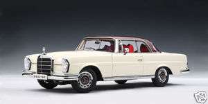 Autoart 1968 MERCEDES BENZ 280SE COUPE WHITE/RED ROOF  