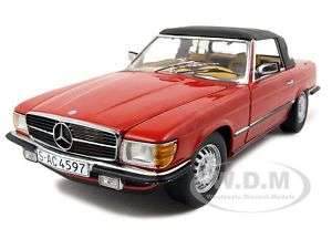1977 MERCEDES 350 SL CLOSED CONVERTIBLE 1/18 RED  