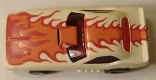 AFX MAGNA STEER CUDA FUNNY CAR, white/red/orange flames  