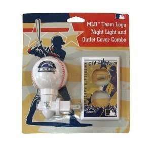   Colorado Rockies Night Light and Outlet Cover Combo
