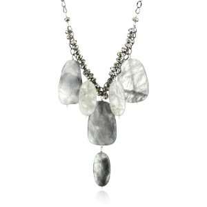  MINU Jewels Gray Crystal Necklace Jewelry