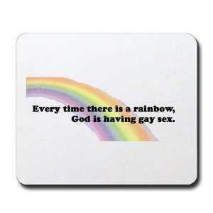  Every time there is a rainbow Religion Mousepad by 