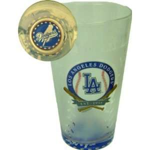 Los Angeles Dodgers 17 Oz. Glass:  Sports & Outdoors