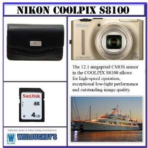  Nikon Coolpix S8100 12.1 MP CMOS Digital Camera with 10x 