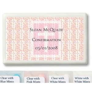  Wedding Favors Pink Tile Cross Design Personalized Mint 
