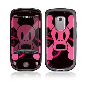  HTC Hero Decal Skin   Pink Screaming Crossbones 