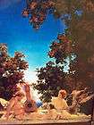 MAXFIELD PARRISH THE LUTE 1922 FRAMED 33 X 27
