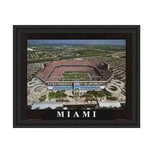  Pro Player Stadium Miami Dolphins Aerial Framed Print 